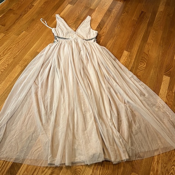 BHLDN Isabel Maxi Dress Sequins in Cream Size 12 NWT - Picture 15 of 16